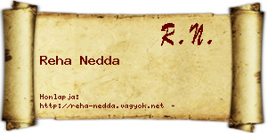 Reha Nedda névjegykártya